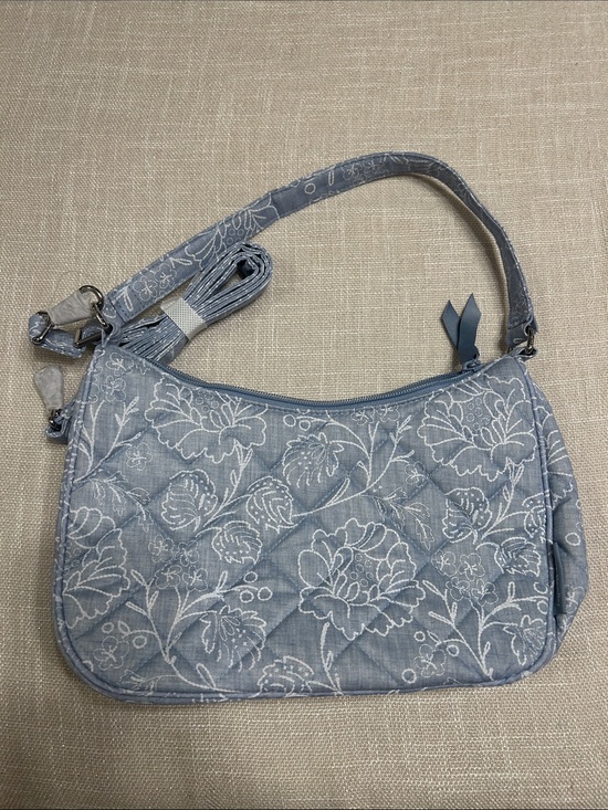 Vera Bradley Handbags - Vera Bradley Light Blue Floral Quilted Crossbody